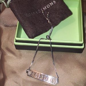 Sterling Silver Roman Numerals Bracelet Numbers